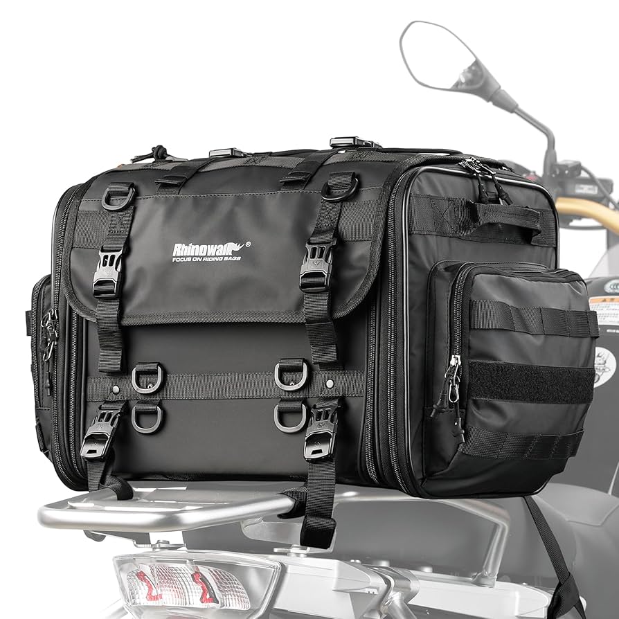 Amazon | Rhinowalk バイク用 ツーリングシートバッグ 40-60L